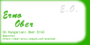 erno ober business card